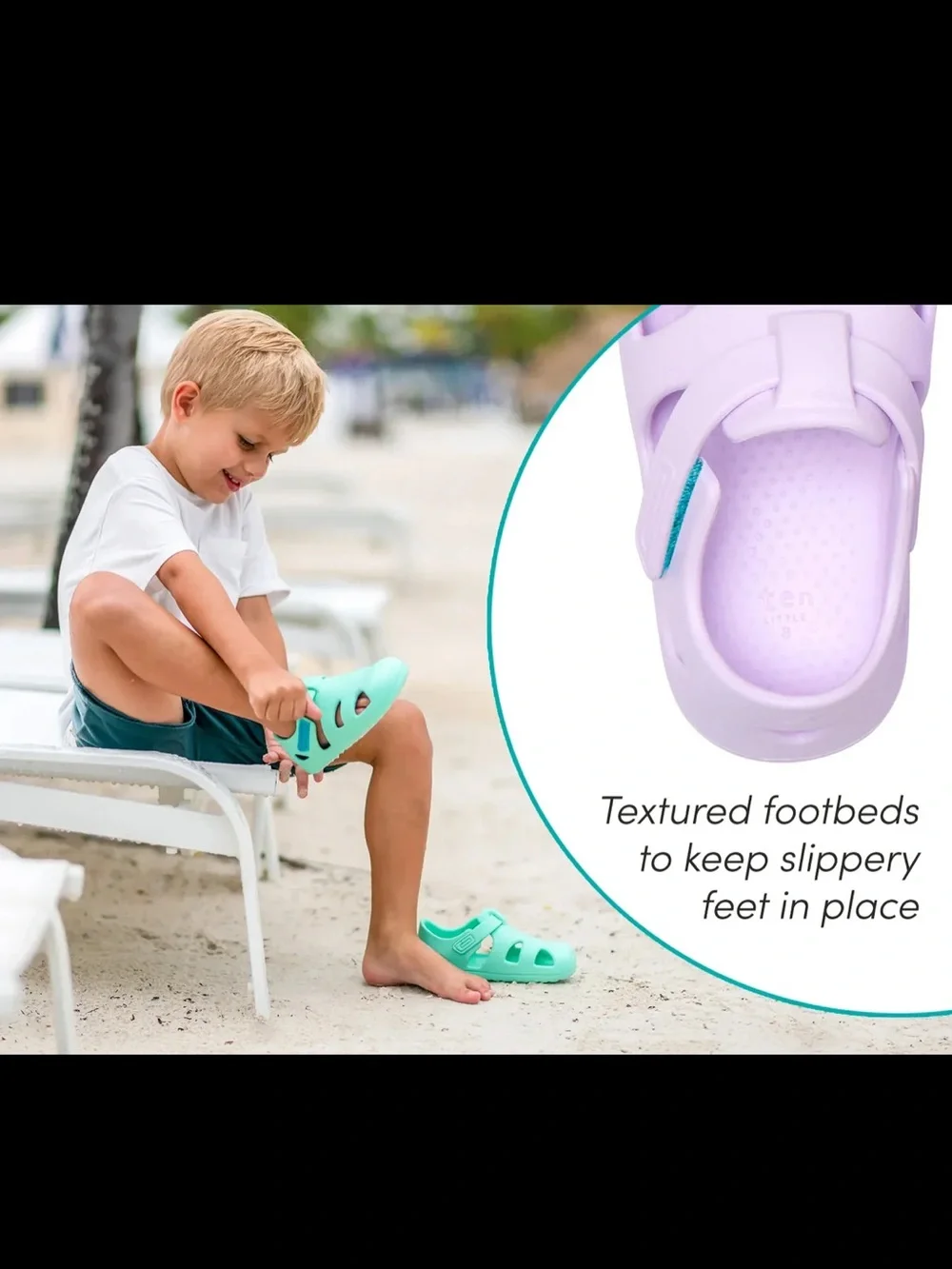 Ten Little Lavender Water-Ready Sandals